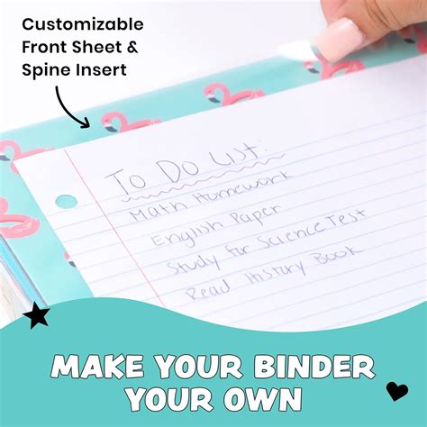 Buy Yoobi 1 Inch Binder Set – 3-Ring Binders with 2 Pockets – Perfect ...