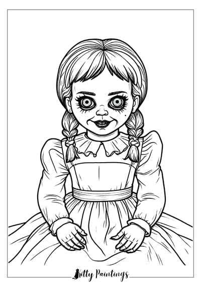 Horror Characters Coloring Pages