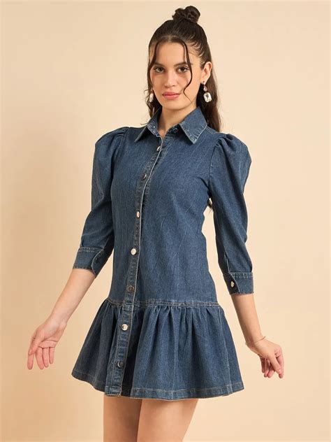 Heartfelt Indigo Denim Shirt Dress | Seethatgal