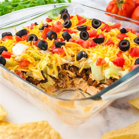 Taco Dip Easy Taco Dip Recipe - Party Dip | We Are Not Martha