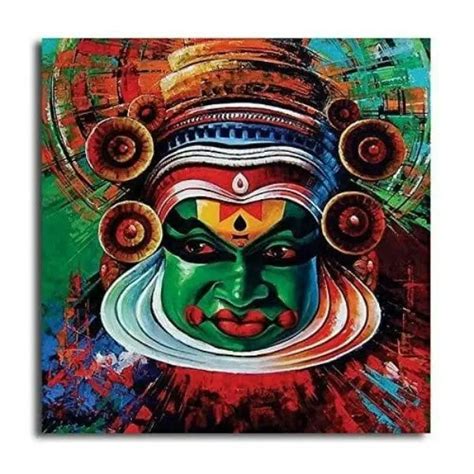 Kathakali DIY Acrylic Painting by Numbers Kit on Canvas… - TULIP N ...