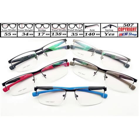 Jual frame kacamata minus half & full frame kacamata elegant frame ...