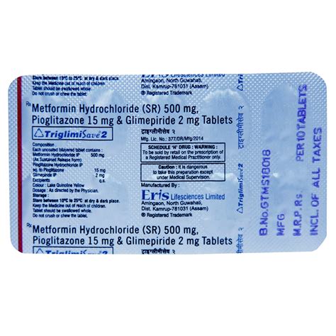 Triglimisave 2 Tablet 10's Price, Uses, Side Effects, Composition ...