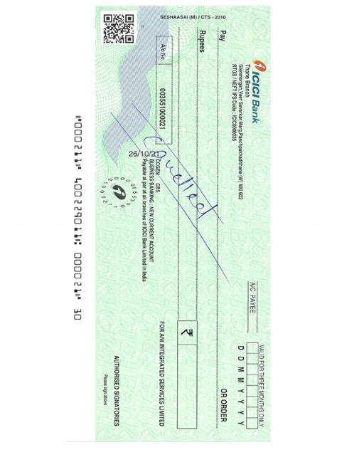 Image result for Cancelled Cheque PDF