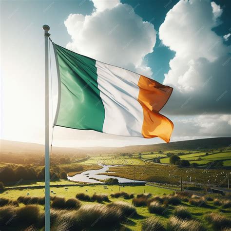 Premium Photo | Unveiling irelands flag a visual journey into the ...