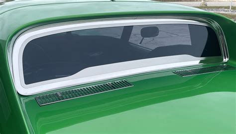 C3 Corvette Coupe Rear Flat Back Window Frame Polished by American Car Craft