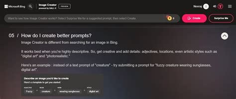 How to Use Bing Image Creator 的图像结果
