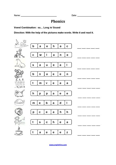 Phonics Worksheets | Printable Phonics, Vowels, and Consonants Activities