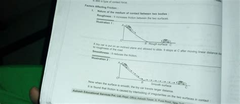 With the help of an activity explain the effect of friction on the ...