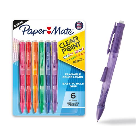 Papermate Pencils Paper Mate 1984781 Clearpoint Color Lead Mechanical