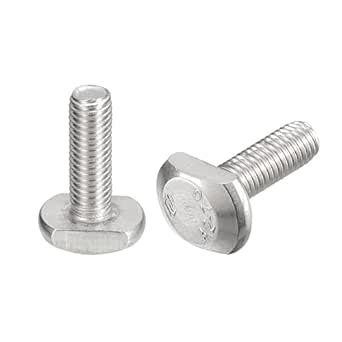 uxcell T-Slot Bolts, 2pcs M10x30mm T Slot Drop-in Stud Sliding Bolts ...