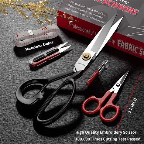 9 Inch Heady Duty Scissors for Fabric Cutting Professional Ultra Sharp ...