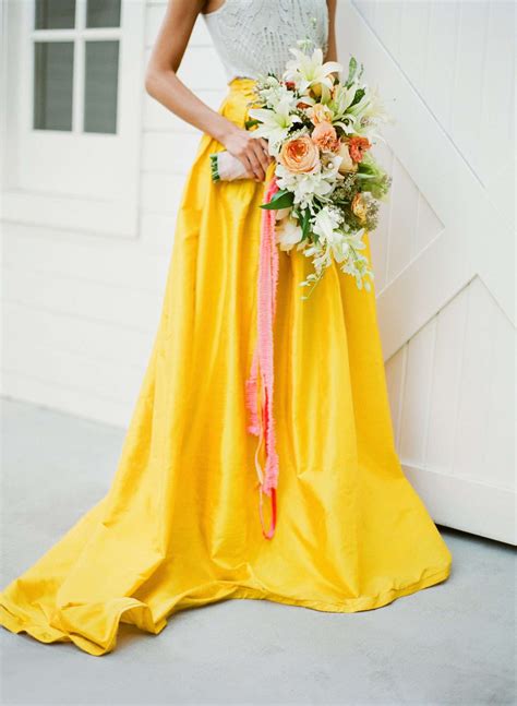Bright Yellow Bridesmaid Dresses