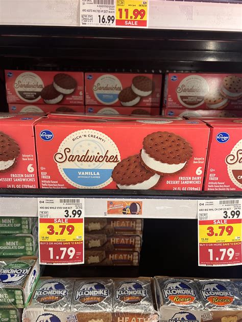 Kroger Ice Cream Sandwiches as low as $1.79! - Kroger Krazy