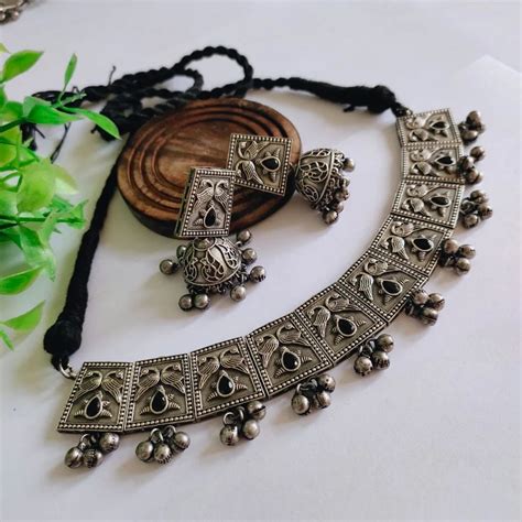 Oxidised Jewellery Manufacturers In Rajkot - Dual Tone Oxidized ...