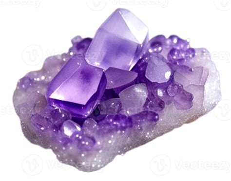 AI generated Mineral Amethyst purple color 41951559 PNG
