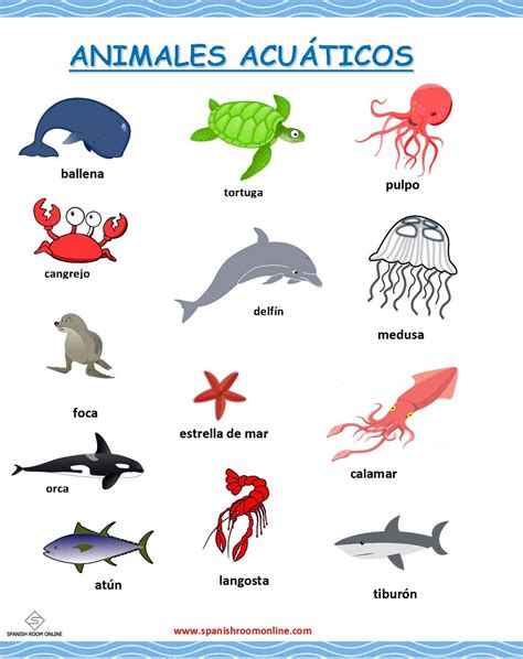 Para practicar vocabulario: "animales marinos". | Memorama de animales ...