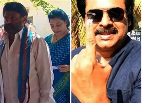 Balakrishna, Pawan Kalyan cast their votes in AP Municipal Elections ...