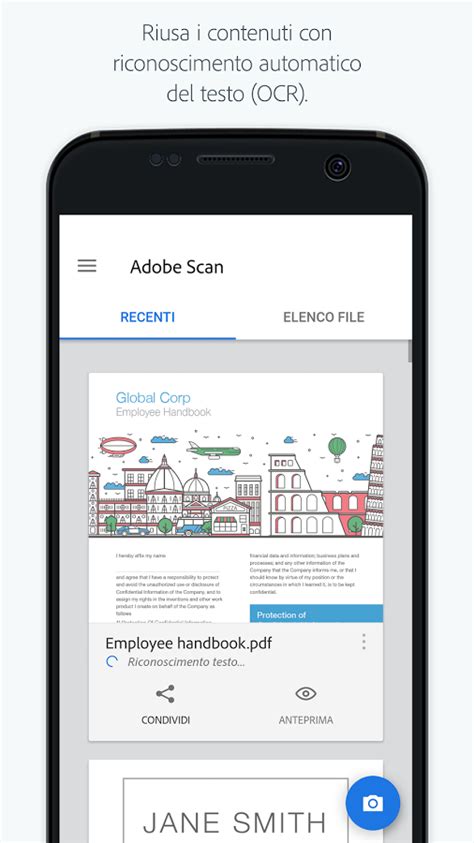 Adobe Scan permette di trasformare lo smartphone in uno scanner con OCR