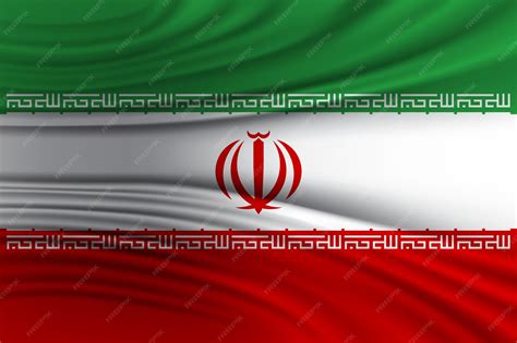 Bandera vectorial de Irán. Dimensiones precisas y colores oficiales ...