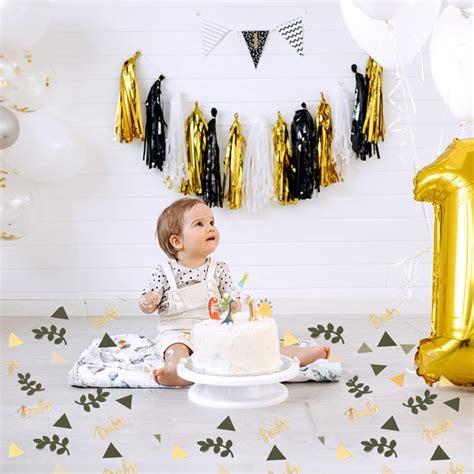 Buy 300 Pcs Greenery Baby Shower Decorations Baby Shower Confetti for ...