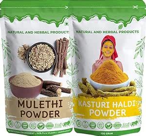 Herbal Mulethi(Jeshthamadh | Yashtimadhu | Liquorice) Kasturi Haldi ...