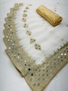 White Georgette Saree - Buy White Georgette Saree online at Best Prices ...