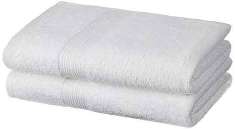 Amazon Brand - Solimo 100% Cotton 2 Piece Bath Towel Set, 500 GSM ...