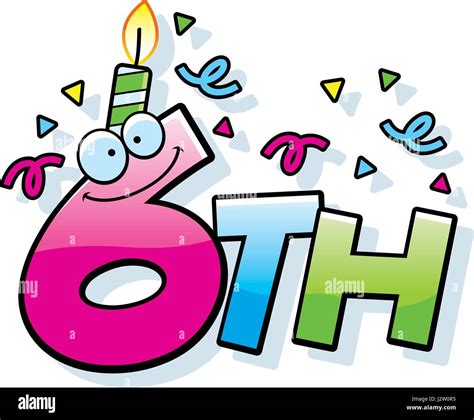 Happy 6th Birthday Clip Art