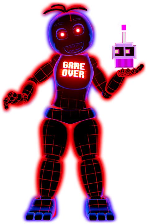 FNAF AR Game Over Toy Chica full body by Enderziom2004 on DeviantArt