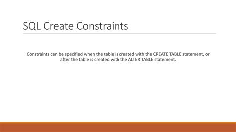 Image result for SQL Constraints