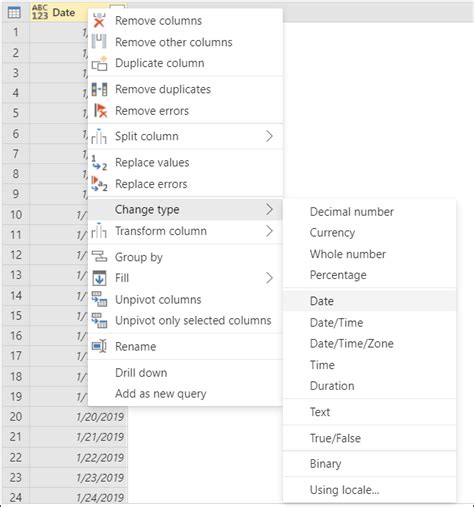 Image result for Data Types in Power Query Editor