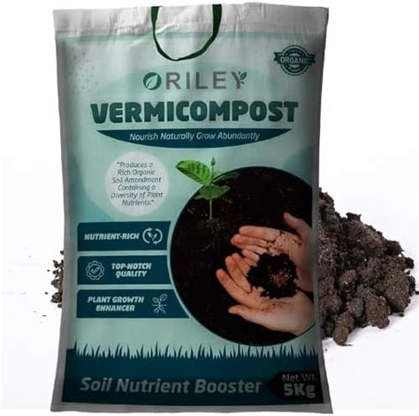 ORILEY Organic Vermicompost Fertilizer Natural Khad Manure for Plants ...