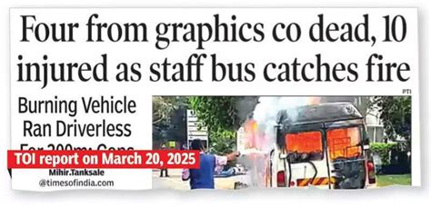 Driver accused of setting Hinjewadi firm staff bus afire in Pune still ...
