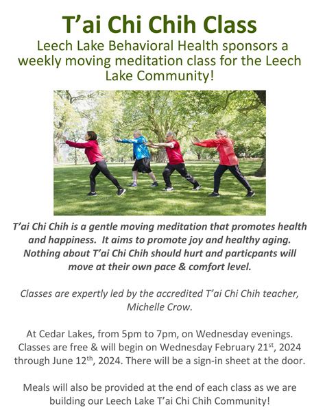 Tai Chi Class - Leech Lake News