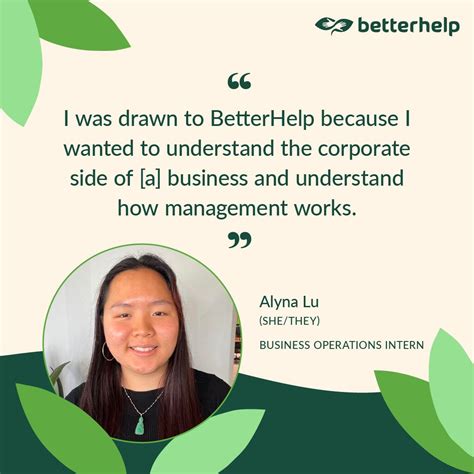 Meet Alyna Lu (she/they), a Business Operations Intern at BetterHelp ...