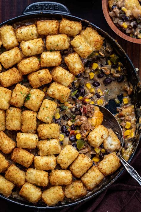 Cowboy Tater Tot Casserole - I Am Homesteader
