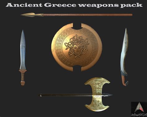 Ancient Greece weapons pack by ArtBaseOfATLAS 3D asset