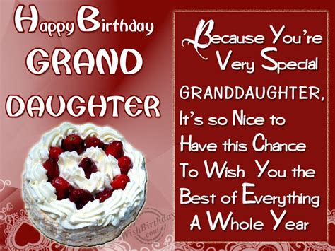 Birthday Wishes For Granddaughter - Birthday Images, Pictures