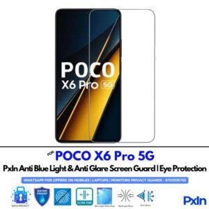 Anti Blue Light and Anti Glare Screen Guard for POCO X6 Pro 5G Mobile ...