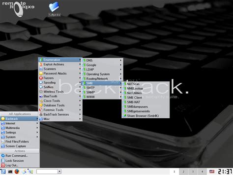 Backtrack Operating System 的图像结果