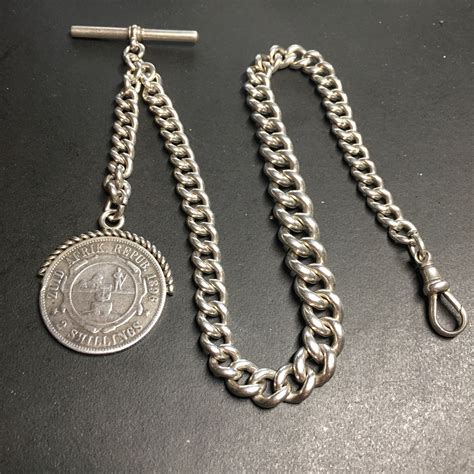 ENGLISH Sterling Pocket Watch Chain CH99 - Ashton-Blakey Vintage Watches