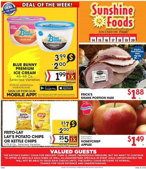 Sunshine Foods Ad Circular - 09/14 - 09/20/2022 | Rabato