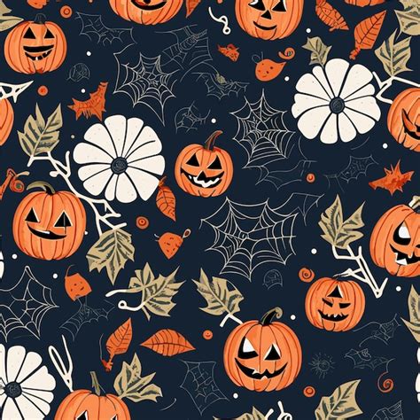 Premium AI Image | Cute Halloween Pattern