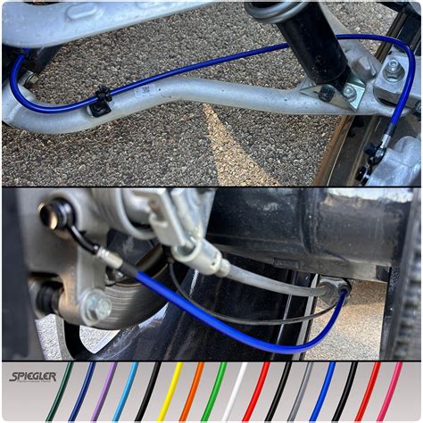 Polaris Slingshot Stainless Steel ABS Braided Brake Line Kit with Banjo Bolts by Spiegler (2021+)