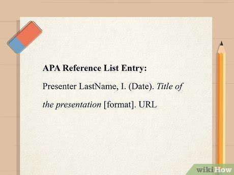 Image result for Presentation Citation Example