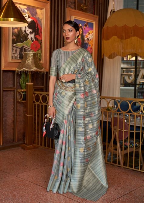 Designer Pure Linen Silk Handloom Sarees Online Shopping India UK USA ...