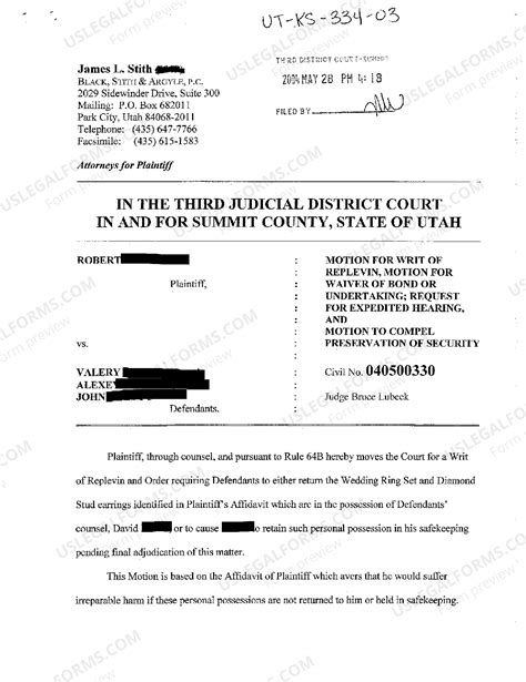 Printable Form Motion To Writ Of Attachment State Of Texas - Printable ...