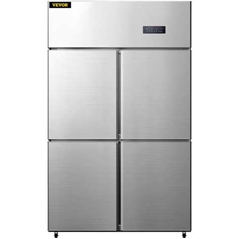 VEVOR Commercial Reach-in Refrigerator, 4 Doors Upright Beverage Cooler ...
