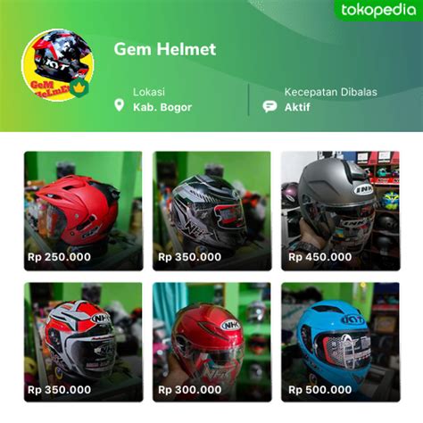 Toko Gem Helmet Online - Produk Lengkap & Harga Terbaik | Tokopedia
